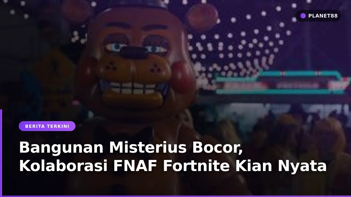 Konstruksi bangunan misterius di peta Fortnite yang diduga mirip pizzeria FNAF