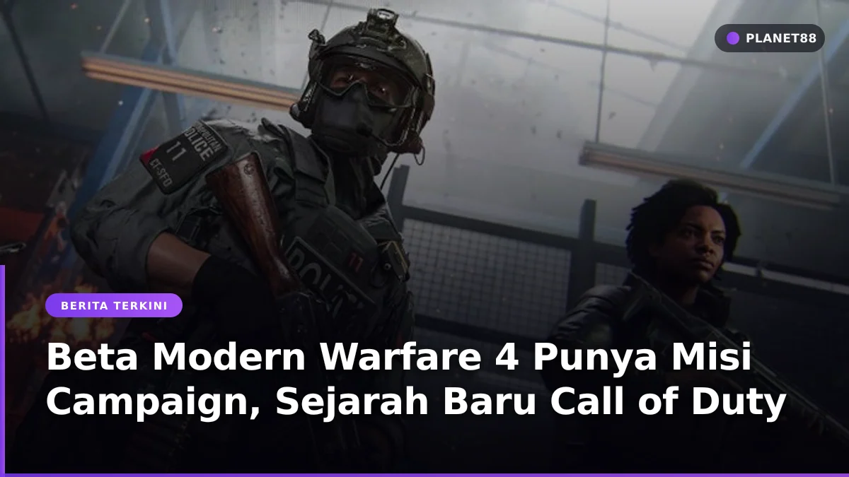 Karakter prajurit taktis dalam pengumuman beta Modern Warfare 4