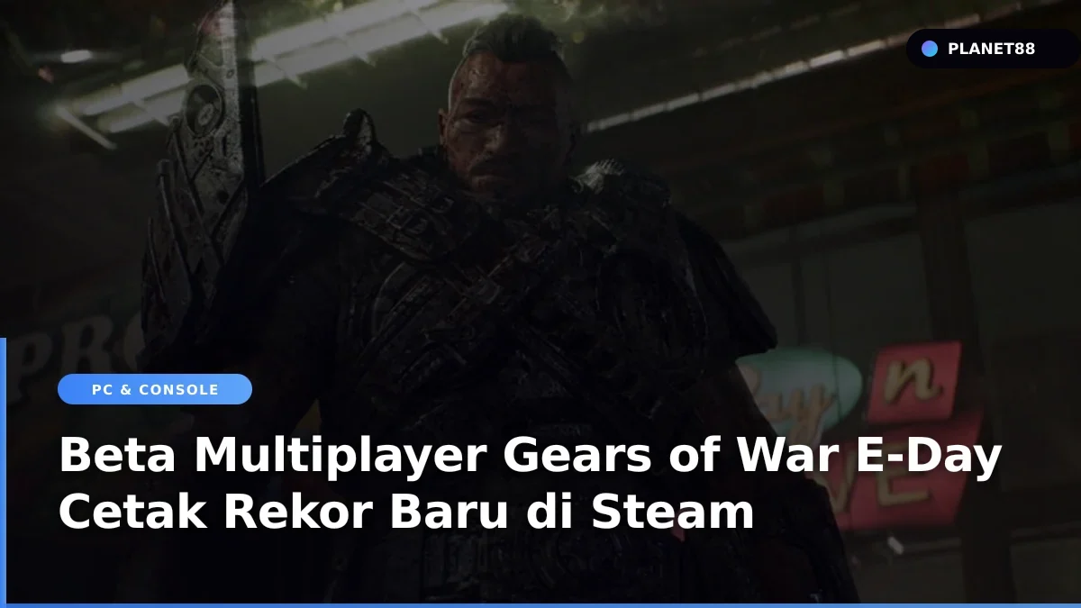 Prajurit bertempur dalam aksi laga Gears of War E-Day