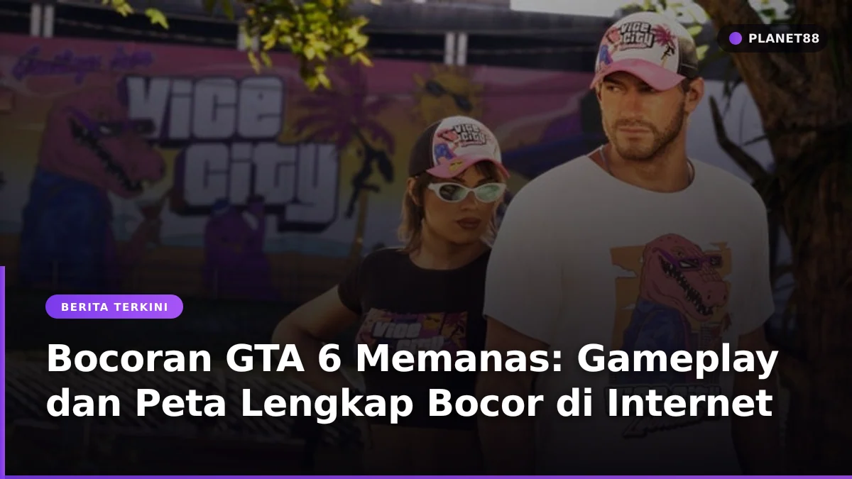 Tampilan peta dan permainan open world dalam bocoran GTA 6