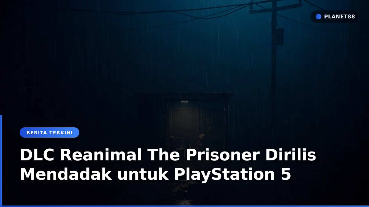 Tampilan ekspansi DLC The Prisoner untuk game horor Reanimal di konsol PS5