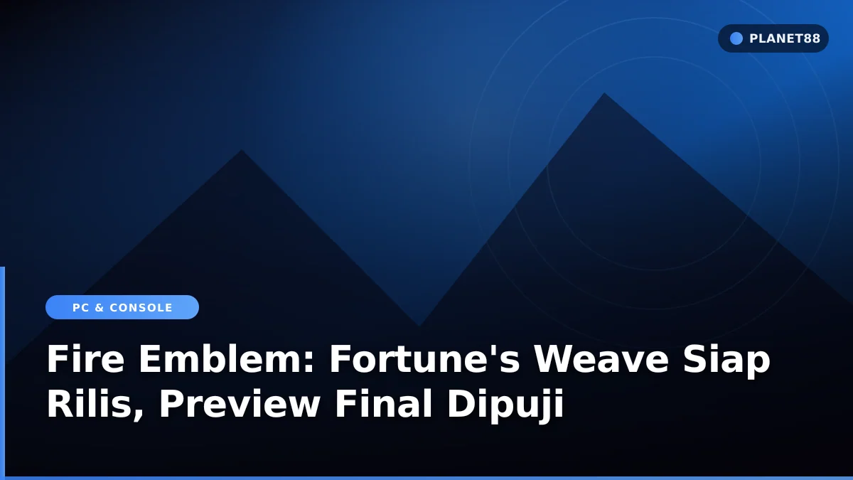 Pertempuran taktis dalam game Fire Emblem Fortune's Weave di Nintendo Switch 2