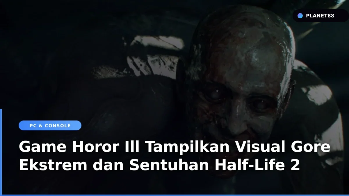 Monster humanoid membusuk dalam sajian visual game horor Ill