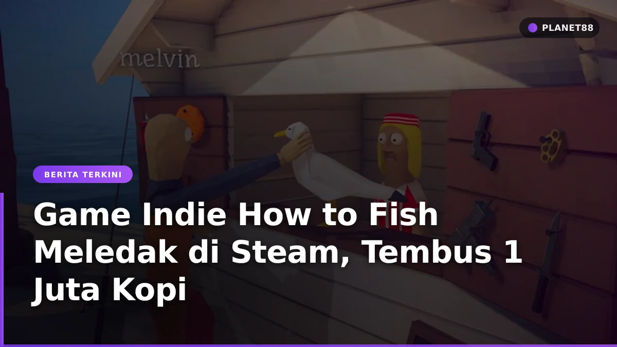 Tampilan game indie How to Fish yang populer di Steam