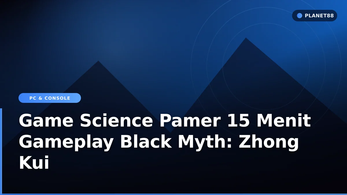 Cuplikan gameplay aksi karakter dalam game Black Myth: Zhong Kui