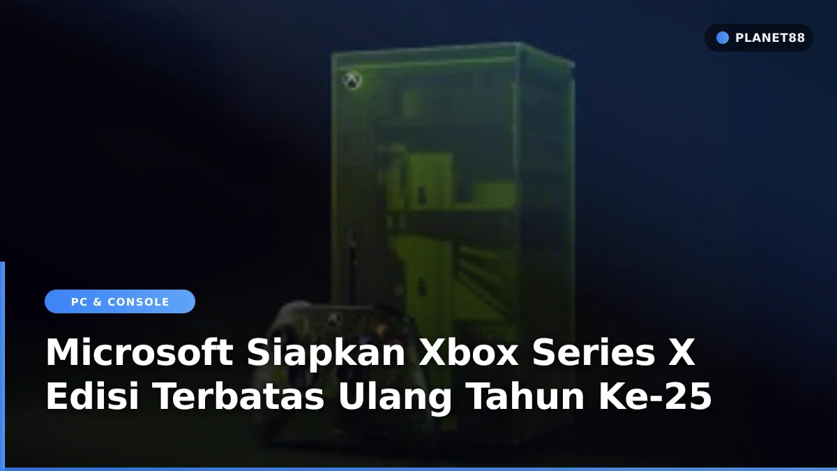 Konsol Xbox Series X edisi khusus perayaan ulang tahun ke-25