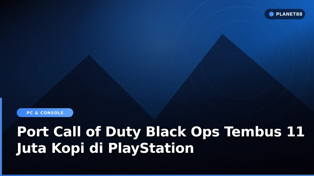 Pengontrol konsol dengan tema permainan aksi Call of Duty Black Ops