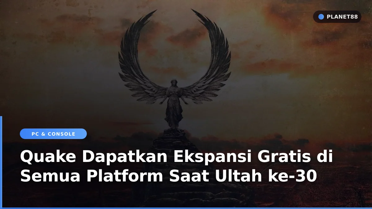 Tampilan gameplay arena FPS klasik Quake yang mendapatkan pembaruan di konsol dan PC