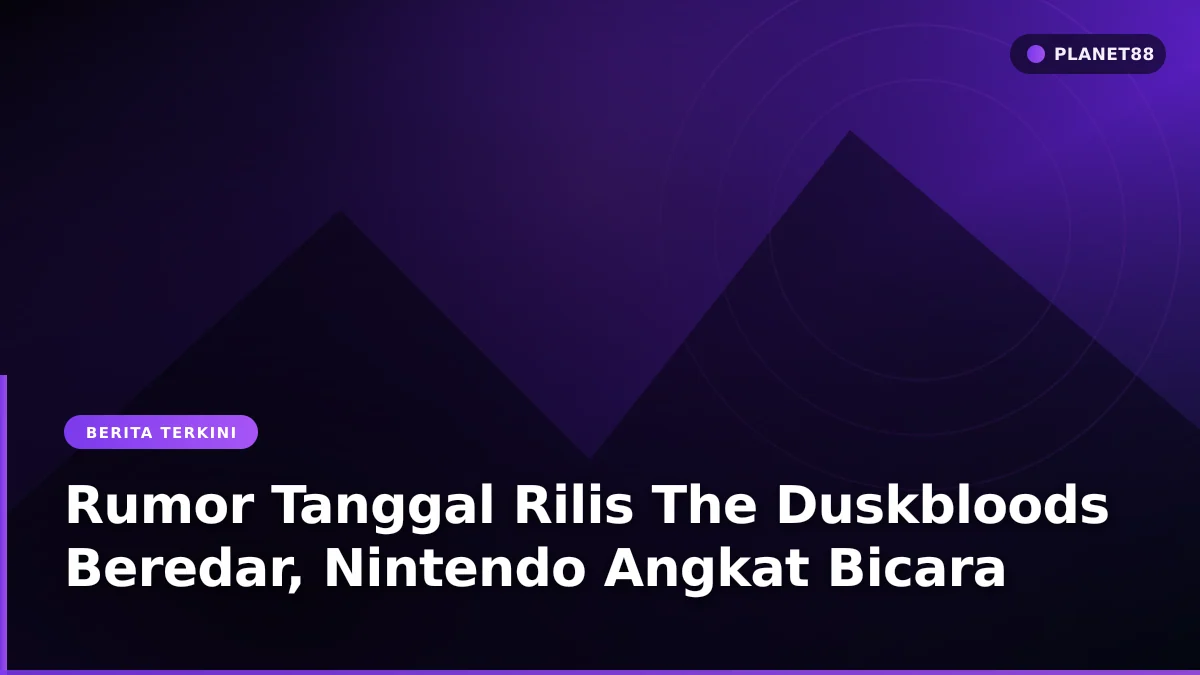 Ilustrasi konsol game genggam untuk permainan The Duskbloods