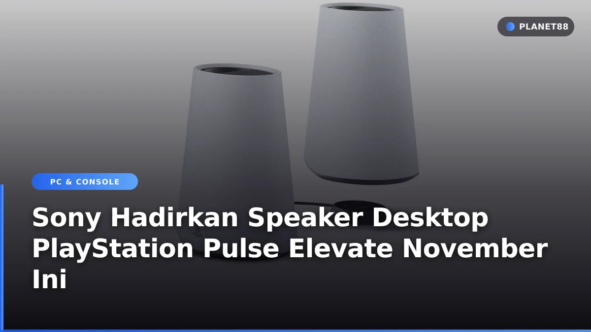 Speaker desktop PlayStation Pulse Elevate dari Sony untuk setup gaming meja