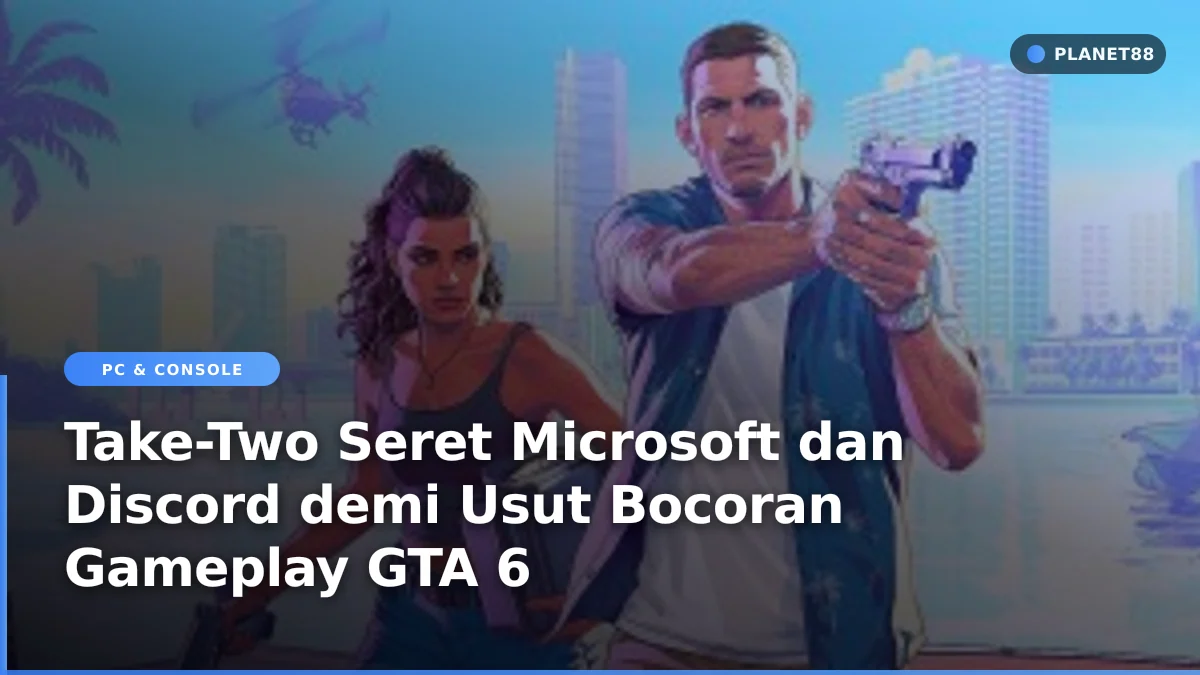 Ilustrasi penanganan hukum oleh Take-Two terkait investigasi kebocoran materi GTA 6.
