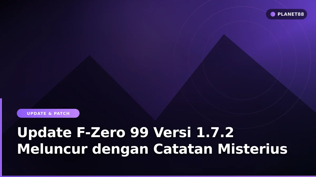 Tampilan balapan futuristik dalam game F-Zero 99 di konsol Nintendo Switch